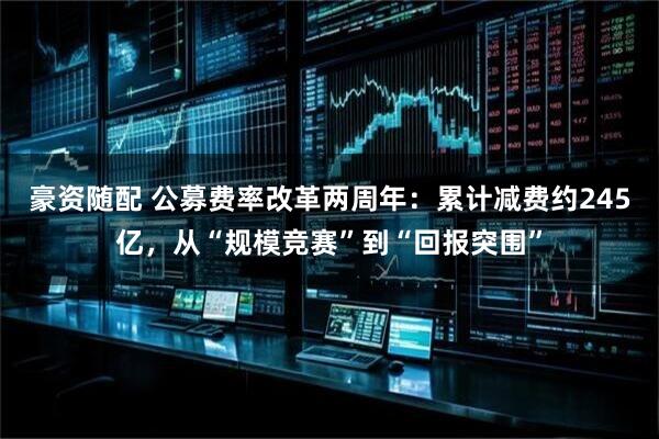 豪资随配 公募费率改革两周年：累计减费约245亿，从“规模竞赛”到“回报突围”